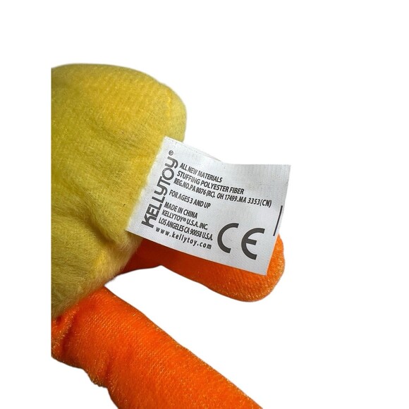 Kellytoy Bean Pals Yellow Duck Chick Plush 8” Stuffed Animal Toy NEW NWT - Picture 8 of 14